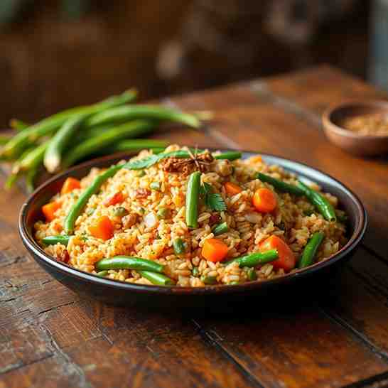 Malagasy Riz aux Pois - Rice & Veggie Recipe